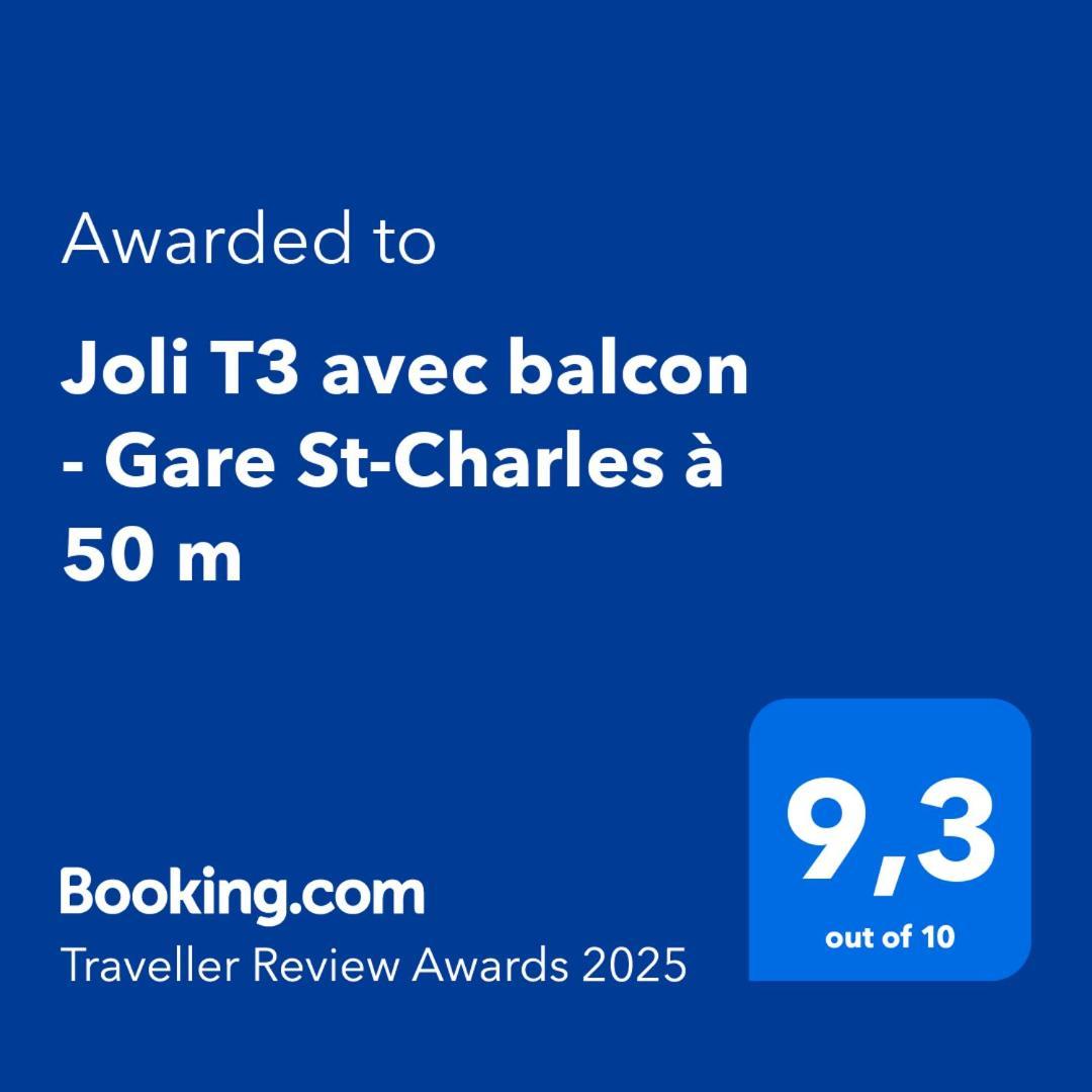 Апартаменти Joli T3 Avec Balcon - Gare St-Charles A 50 M Марсель Екстер'єр фото